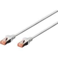 Digitus RJ45 Hálózat Csatlakozókábel CAT 6 S/FTP 20.00 m Szürke Halogénmentes, sodort érpár, Védővel, Lángálló Digitus (DK-1644-200)