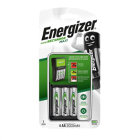 Energizer Energizer AccuRecharge Maxi NiMH akkumulátor töltő + 4 db 2000mAh AA HR6 akkumulátor (638582) (Energizer 638582)