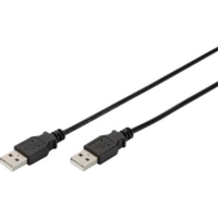 Digitus USB kábel 1x USB 2.0 dugó A - 1x USB 2.0 dugó A 1,80 m Fekete Digitus 678039 (AK-300101-018-S)