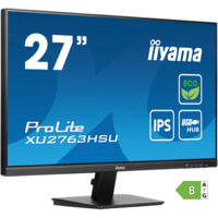 Iiyama iiyama ProLite XU2763HSU-B1 számítógép monitor 68,6 cm (27") 1920 x 1080 pixelek Full HD LED Fekete (XU2763HSU-B1)