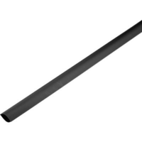TRU COMPONENTS Zsugorcső ragasztó nélkül, fekete, 37 mm 2:1, TRU COMPONENTS 1225435 méteráru (1225435)