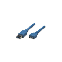 Techly Techly 1.0m USB 3.0/Micro-B USB 3.0 USB kábel 1 M USB 3.2 Gen 1 (3.1 Gen 1) USB A Micro-USB B Kék (ICOC-MUSB3-A-010)