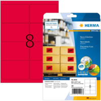 HERMA HERMA Etiketten A4 neon-rot 99,1x67,7 mm Papier matt 160 St. (5046)