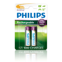 Philips Philips 2600 mAh AA Akkumulátor Rechargeables Nikkel-fémhidrid 2db/cs (R6B2A260/10) (R6B2A260/10)