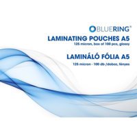 Bluering Bluering lamináló fólia A5, 154x216mm, 125 micron, 100db/doboz (LAMMA5125MIC) (LAMMA5125MIC)