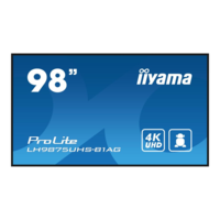 Iiyama iiyama PROLITE Álló digitális tábla 2,49 M (98") LED Wi-Fi 500 cd/m² 4K Ultra HD Fekete Beépített processzor Android 11 24/7 (LH9875UHS-B1AG)