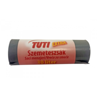 Tuti Tuti Extra szemeteszsák 30 l (20 db / tekercs) - Fekete (5999884707394)