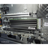 Akasa SSD hűtő Akasa M.2 NVMe hűtőborda Fekete (A-M2HS01-BK)