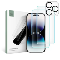 TECH-PROTECT Tech-Protect Supreme Tempered Glass Set iPhone 15 Pro Max készülékhez (128778)