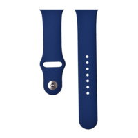 Devia Apple Watch 1-6, SE (42 / 44 mm) / Watch 7-8 (45 mm) / Watch Ultra (49 mm), szilikon pótszíj, állítható, Devia Delux Sport, sötétkék (RS139936)