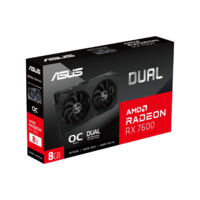Asus ASUS Dual -RX7600-O8G-V2 AMD Radeon RX 7600 8 GB GDDR6 (90YV0IH2-M0NA00)