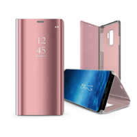 Haffner Smart Clear View oldalra nyíló flipes tok - Samsung SM-A546 Galaxy A54 5G - pink (TF-0235)