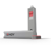 Lindy LINDY USB Typ C Port Schloss rot (40425)