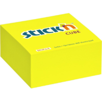Egyéb Stick'N 76x76mm öntapadó jegyzettömb - Neon sárga (400 lap / tömb) (21010)