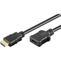 Goobay Goobay HDMI M/F video jelkábel 3m fekete hosszabbító (WENT31938) (WENT31938)