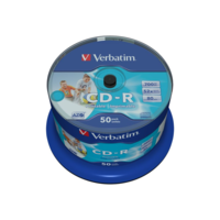 Verbatim Verbatim CD-R AZO Wide Inkjet Printable no ID 700 MB 50 dB (43438)