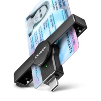 Axagon Axagon USB-C Smart card PocketReader okos kártyaolvasó (CRE-SMPC) (CRE-SMPC)
