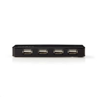 Nedis Nedis 7 portos USB hub USB 2.0 (UHUBU2730BK) (UHUBU2730BK)
