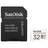 Sandisk 32GB Micro SDHC memória kártya Sandisk High Endurance CL10 U3 V30 + adapter (SDSQQNR-032G-GN6IA / 183565) (SDSQQNR-032G-GN6IA)