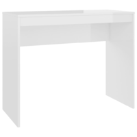 vidaXL magasfényű fehér szerelt fa íróasztal 90 x 40 x 72 cm (800384)