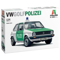 Italeri Italeri: VW Golf Polizei autó makett, 1:24 (3666S) (3666S)