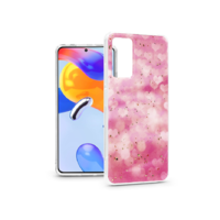 Haffner Xiaomi Redmi Note 11 Pro/Redmi Note 11 Pro 5G szilikon hátlap - Gold Glam - pink (TF-0219)