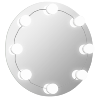 vidaXL keret nélküli kör alakú fali tükör LED-világítással (3078646)