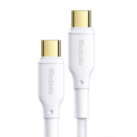 Mcdodo Mcdodo CA-8350 USB-C apa - USB-C apa 2.0 Adat és töltő kábel - Fehér (1.2m) (CA-8350)