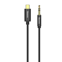 Baseus Baseus Yiven USB-C audiokábel 3,5 mm-es mini jack 1,2 m, fekete (CAM01-01) (CAM01-01)