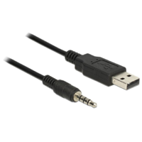 DeLock Delock USB TTL apa -> 3,5mm 4tűs sztereó jack apa kábel 1,8m (83779) (d83779)
