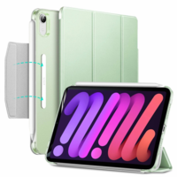 ESR Apple iPad Mini (2021) (8.3), mappa tok, Smart Case, Apple Pencil tartóval, mágneses csattal, ESR Ascend, világoszöld (RS113698)