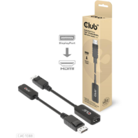 Club 3D CLUB3D CAC-1088 video átalakító kábel 0,21 M DisplayPort HDMI Fekete (CAC-1088)