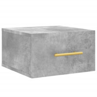vidaXL 2 db betonszürke falra szerelhető éjjeliszekrény 35x35x20 cm (829796)