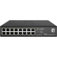 Level One LevelOne GES-2216 hálózati kapcsoló Vezérelt L2 Gigabit Ethernet (10/100/1000) Fekete (GES-2216)