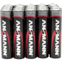 Ansmann Mikroelem AAA, alkáli mangán, 1,5V, 20 db, Ansmann Red-Line LR03, AAA, LR3, AM4M8A, AM4, S (5015538)