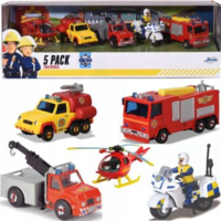 Jada Jada Sam, a tűzoltó: 5 db-os jármű szett (203094007) (203094007)