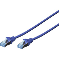 Digitus RJ45 Hálózat csatlakozókábel CAT 5e SF/UTP 1x RJ45 dugó - 1x RJ45 dugó 5 m Kék UL minősített (DK-1531-050/B)