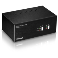 TrendNet TRENDnet KVM 2-Port DVI USB Switch mit Audio USB 2.0 Hub (TK-232DV)