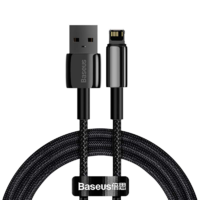 Baseus Lightning Baseus Tungsten Gold USB-kábel -Lightning, 2,4A, 1m, fekete (CALWJ-01) (CALWJ-01)