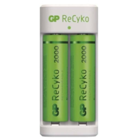GP Batteries GP ECO E211 Akkutöltő+2 X AA GP RECYKO 2000 (B51214) (B51214)