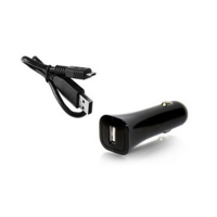 Alcatel ALCATEL autós töltő USB aljzat (5V / 1000mA + DC53 microUSB kábel) FEKETE (CC40 / CDB0000017C0) (CC40 / CDB0000017C0)