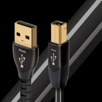 AudioQuest AudioQuest Pearl USB 2.0-A apa - USB-B apa Összekötő kábel 0.75m - Fekete (USBPEA0.75)