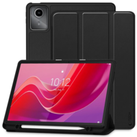 TokShop Lenovo Tab M11 (11.0) TB-330, mappa tok, közepesen ütésálló, érintőceruza tartóval, Trifold, TP SC Pen, fekete (TS4923)