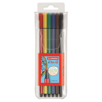 Stabilo STABILO Pen 68 filctoll Kék, Zöld, Narancssárga, Rózsaszín, Vörös, Sárga 6 dB (6806/PL)