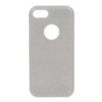 gigapack Szilikon telefonvédő (műanyag belső, csillogó hátlap, logo kivágás) EZÜST [Apple iPhone 8 4.7] (5996457747900)