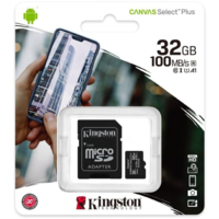 Kingston Kingston microSDHC Canvas Select Plus 32GB UHS-I/C10/V10/A1 + adapter (SDCS2/32GB)