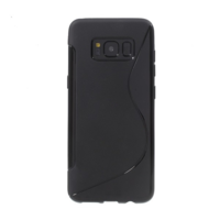gigapack Szilikon telefonvédő (S-line) FEKETE [Samsung Galaxy S8 Plus (SM-G955)] (5996457692279)