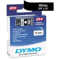 DYMO DYMO "D1" Feliratozógép szalag 19 mm x 7 m fehér-fekete (45811) (45811)