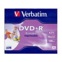 Verbatim Verbatim DVD+R írható DVD lemez 4,7GB matt nyomtatható normál tok (43508)