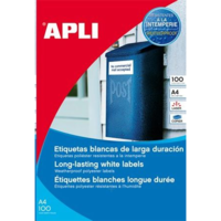 APLI APLI 64.6x33.8 mm etikett, poliészter, időjárásálló 2400 darab (LCA12966) (LCA12966)
